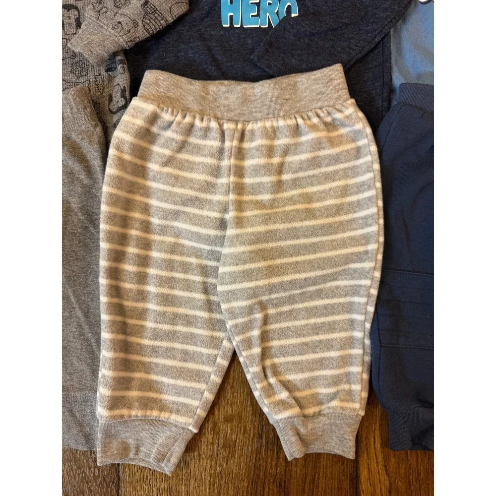 Baby‎ Boy 3/6 Months Outfits Clothes Lot Long Sleeved Shirts Jeans Pants Mommy